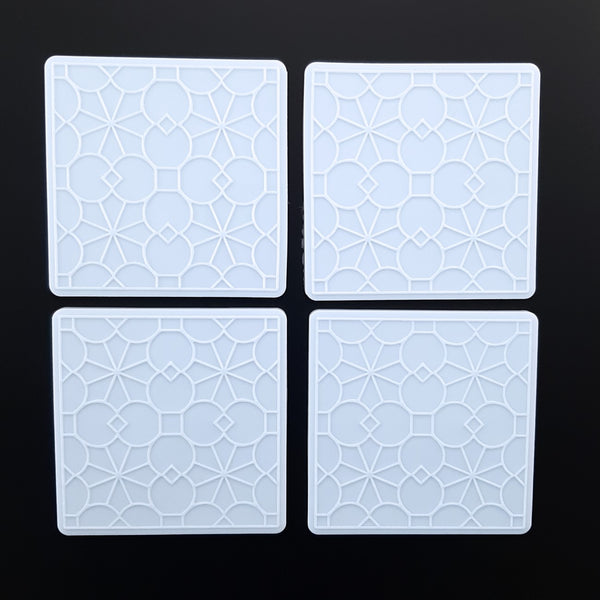 Inlay molds for square coasters #2 - 4x