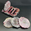 Geode coasters (irregular shaped) - 15 mm (3/5") thick