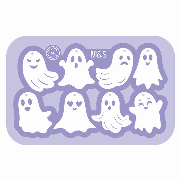 Halloween Ghost keychains - 8 pcs