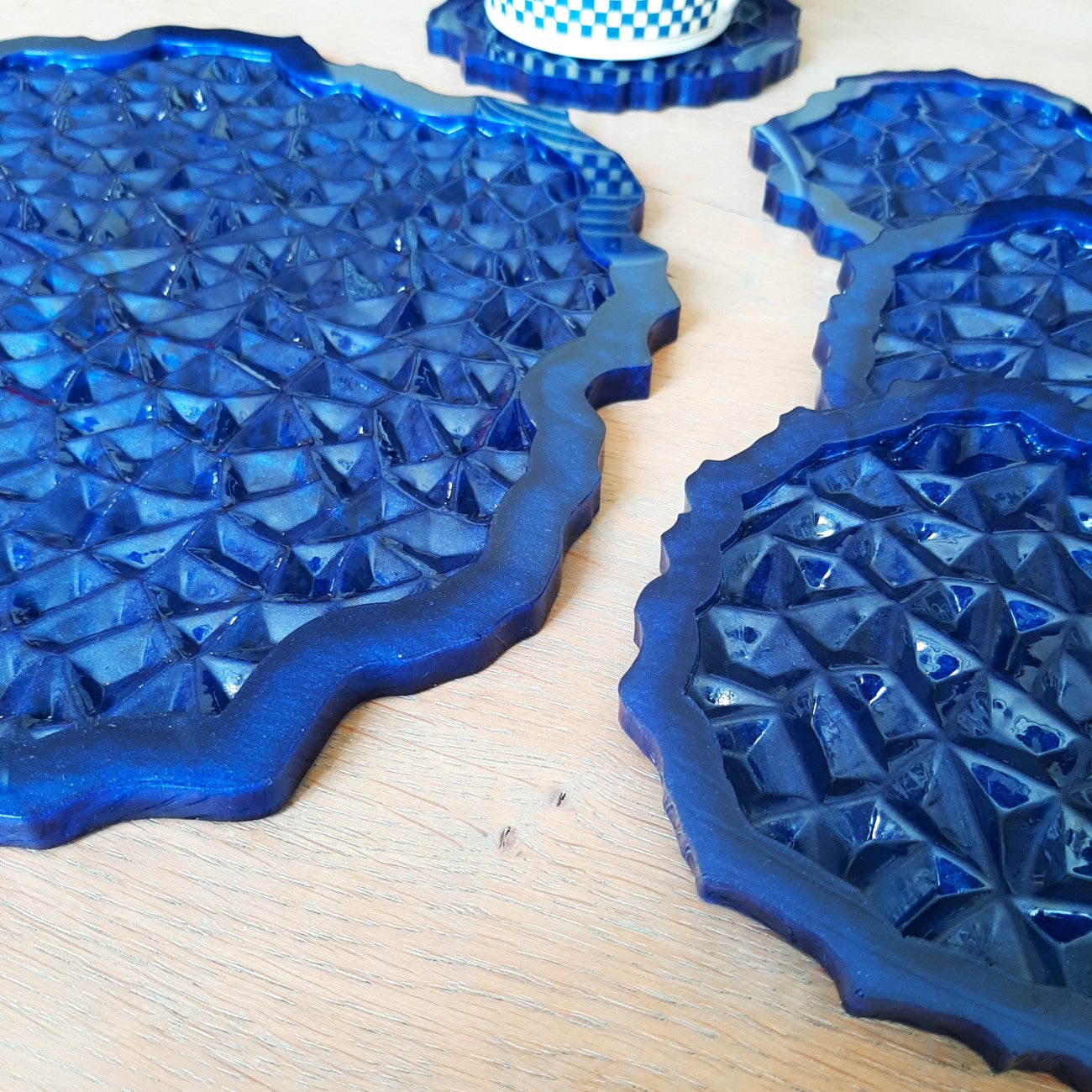 Crushed Ice tray and coasters