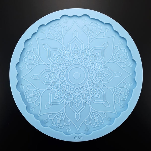 Round tray - Flower Mandala