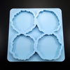 Set of 2 molds - 15 mm thick Geode coasters (irregular shaped) with holder