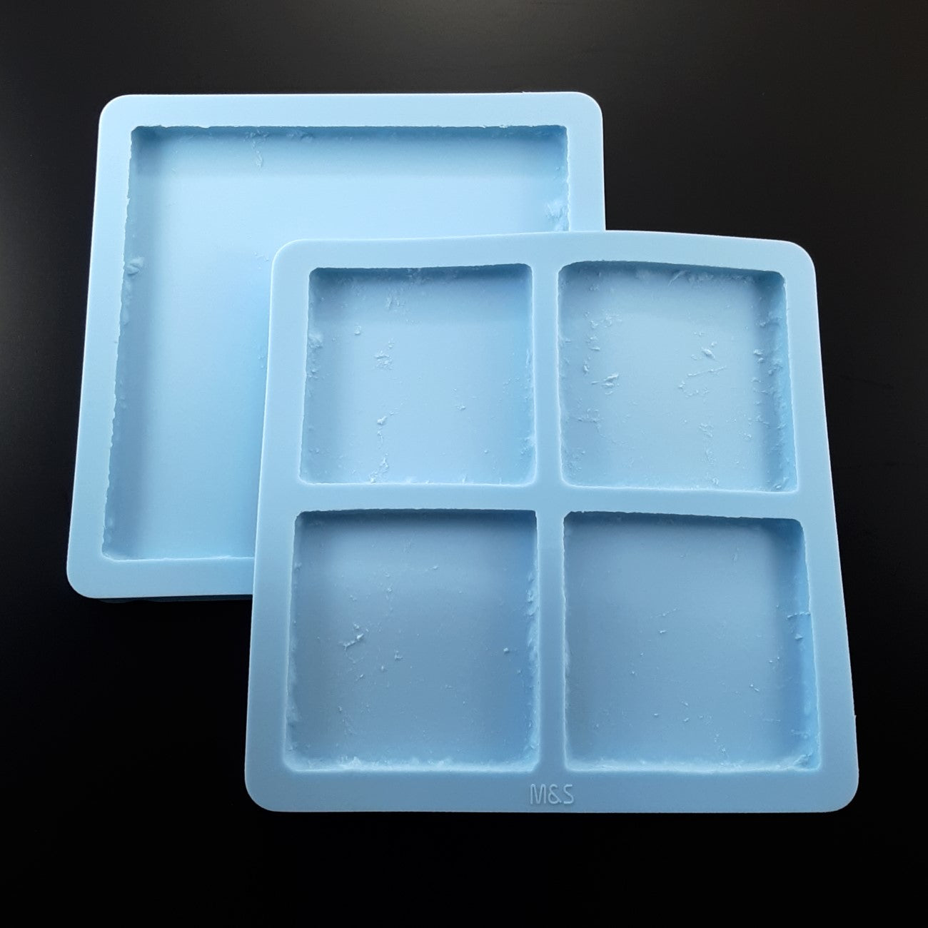 Set of 2 molds - Tumbled Marble Coasters with Tray