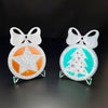 Set of 3 molds - Druzy Crystal Christmas ornaments