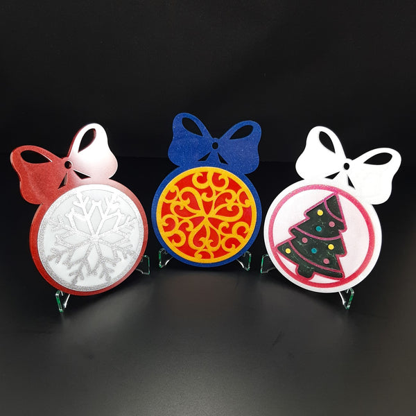 Set of 3 molds - Decorative Christmas ornaments