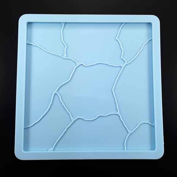 Square Kintsugi tray - 25 x 25 cm (10"x 10")
