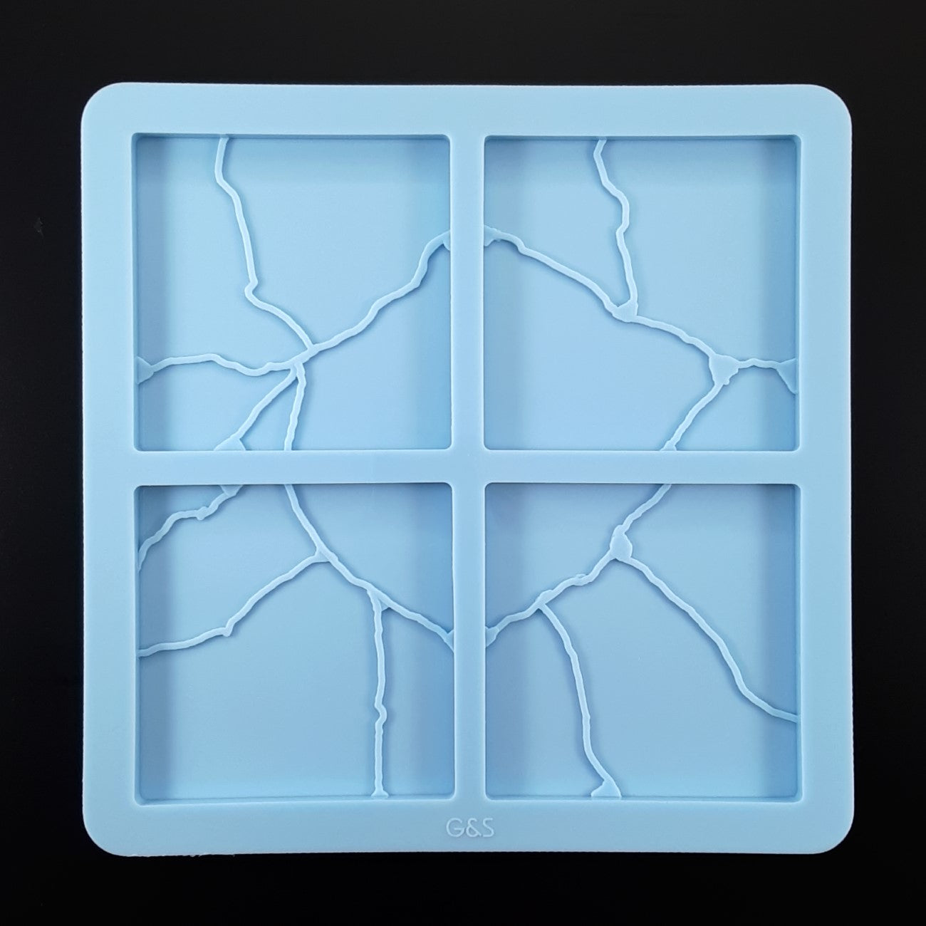 Square Kintsugi coasters - 10 x 10 cm (4"x 4")