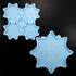 Set of 2 molds - Halloween Spiderweb coasters and tray