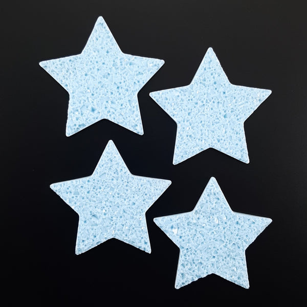 Set of 5 Druzy Inlay Star molds (Small)