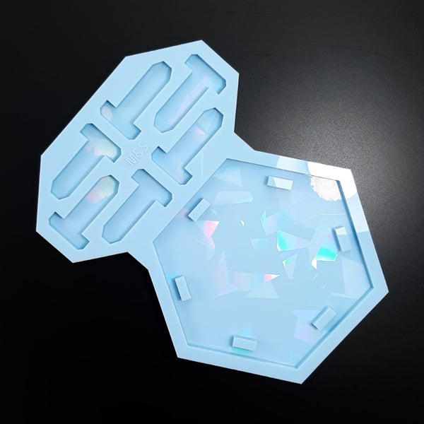 Holographic Hexagon coaster holder