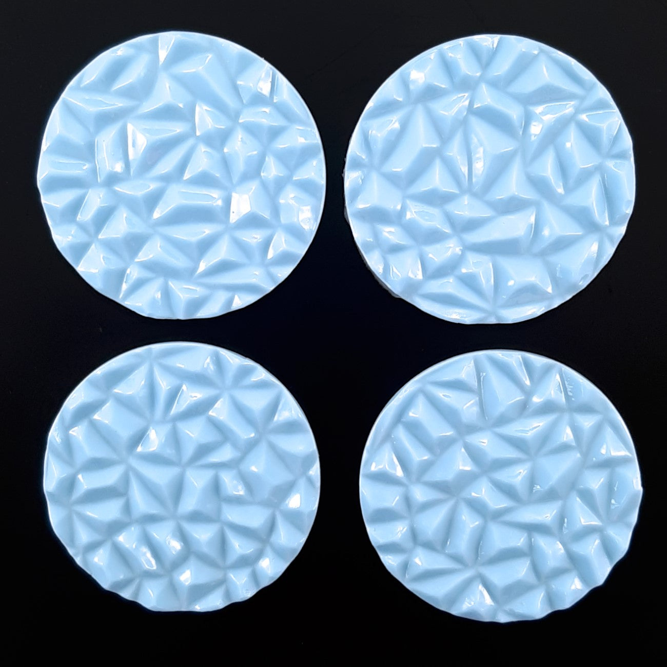 Round Crushed Ice Inlay molds - 4x (8 cm - 3 1/6")