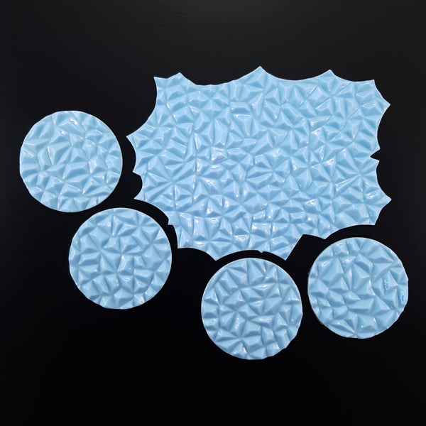 Set of 5 Crushed Ice Inlay molds (Island with round molds)