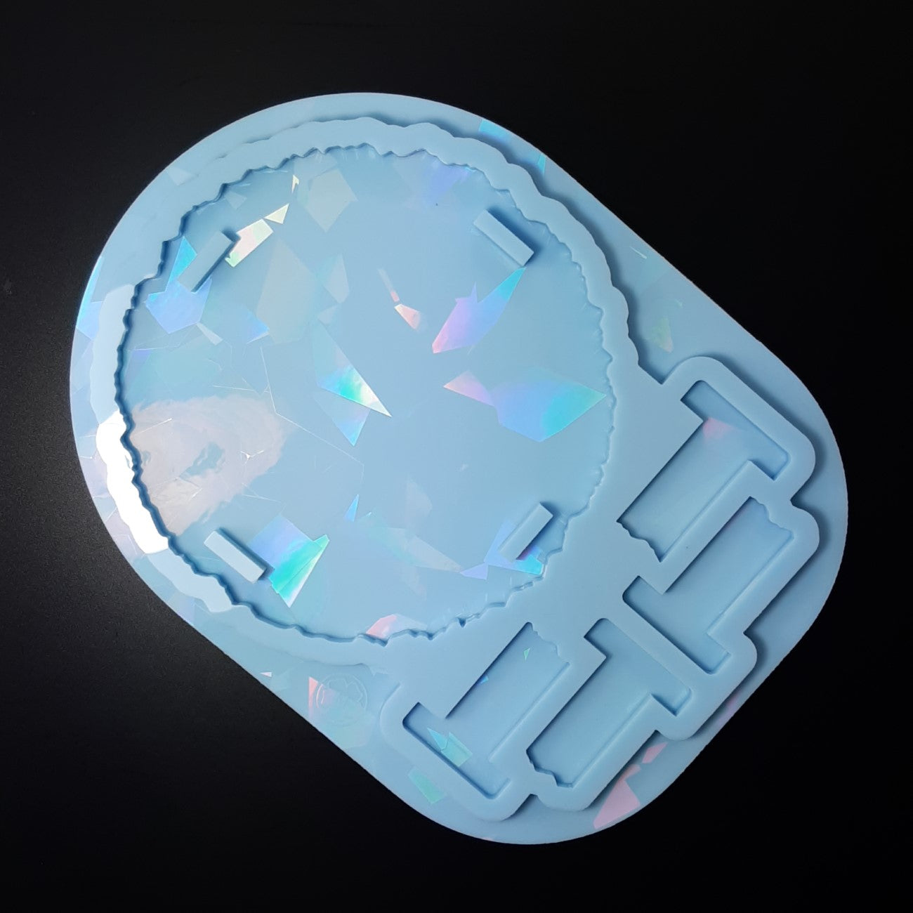 Holographic holder for 4 round Geode Coasters