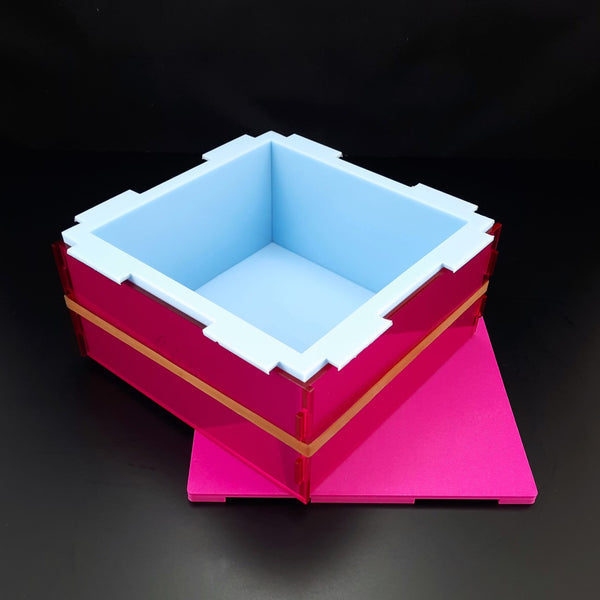 15 x 15 cm Square mold for deep pour - 8 cm deep