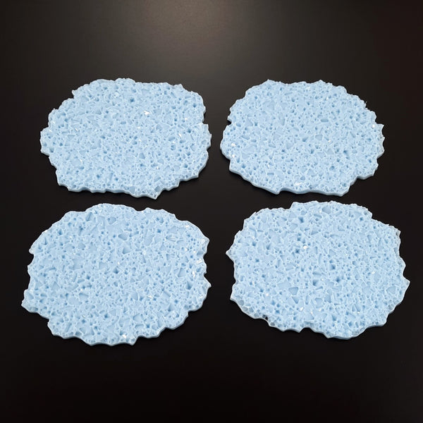 Druzy oval Inlay molds - 4x (3 1/6