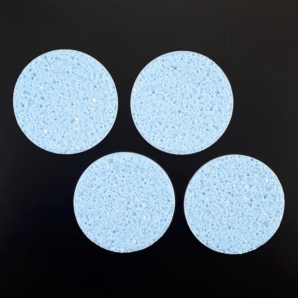 Druzy round Inlay molds - 4x (8.5 cm - 3 1/3")