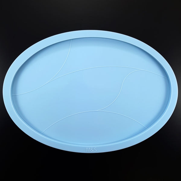 XL Oval tray 'Graceful lines'