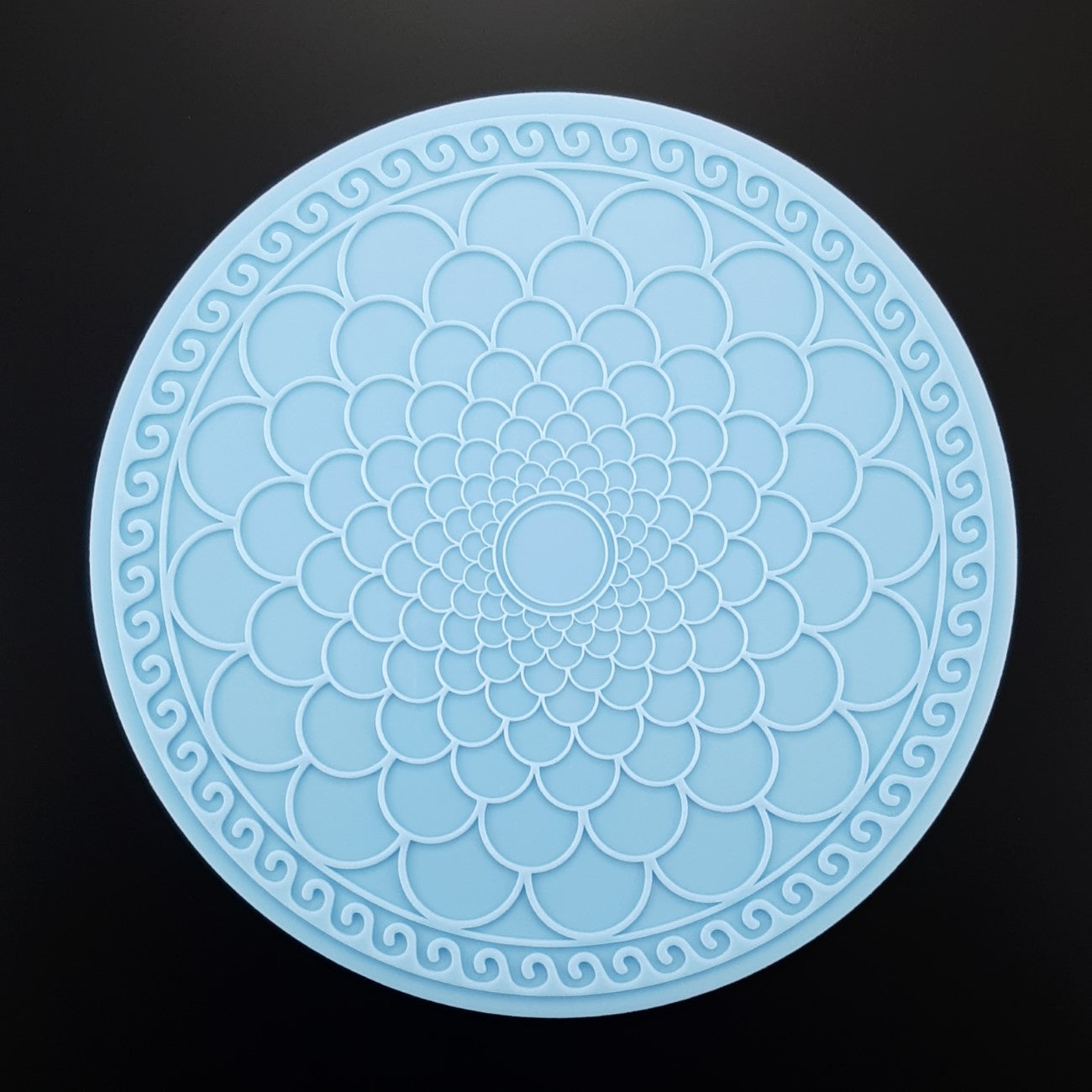 Inlay mold - 'Mermaid circles' (L)