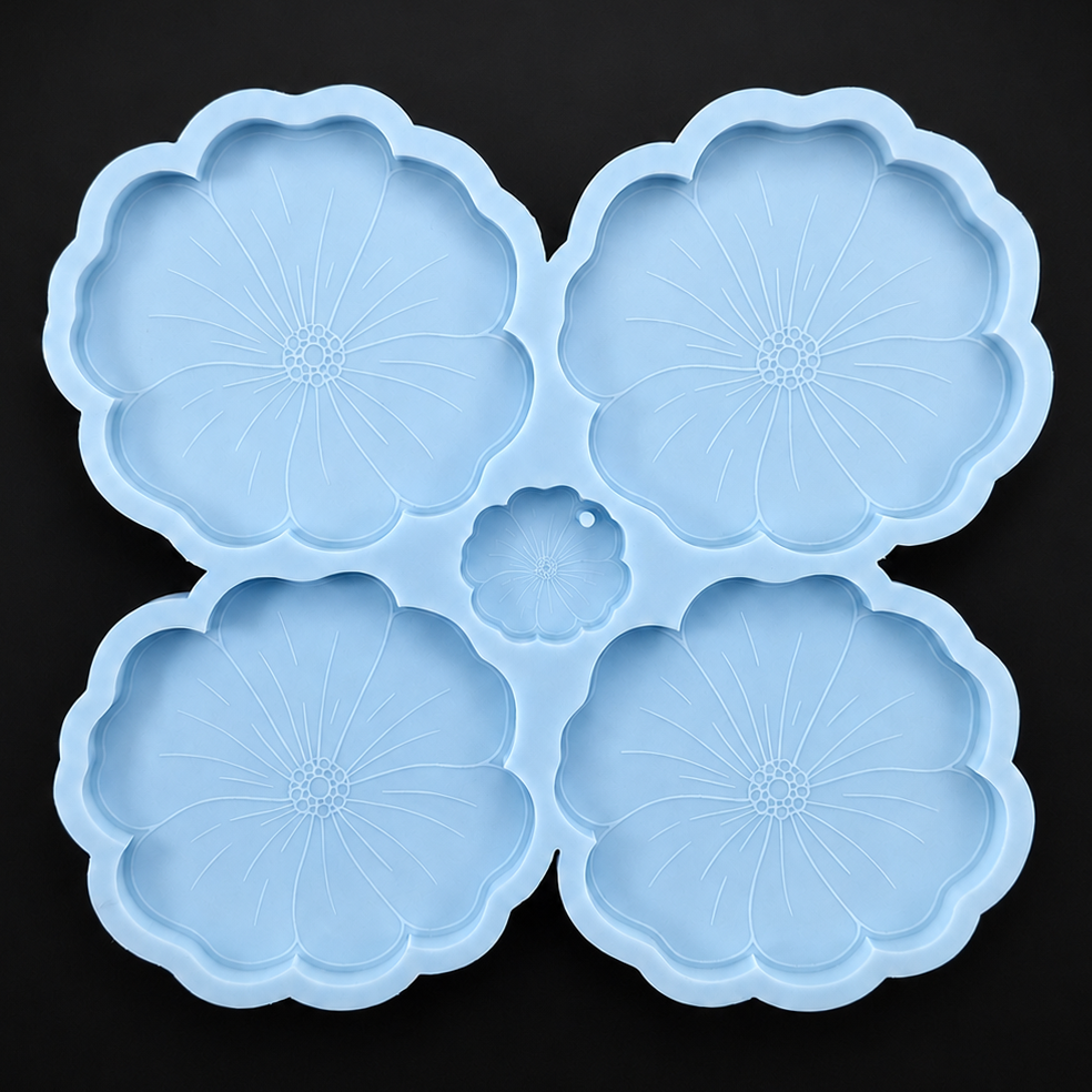 Flower Coasters - Lavatera