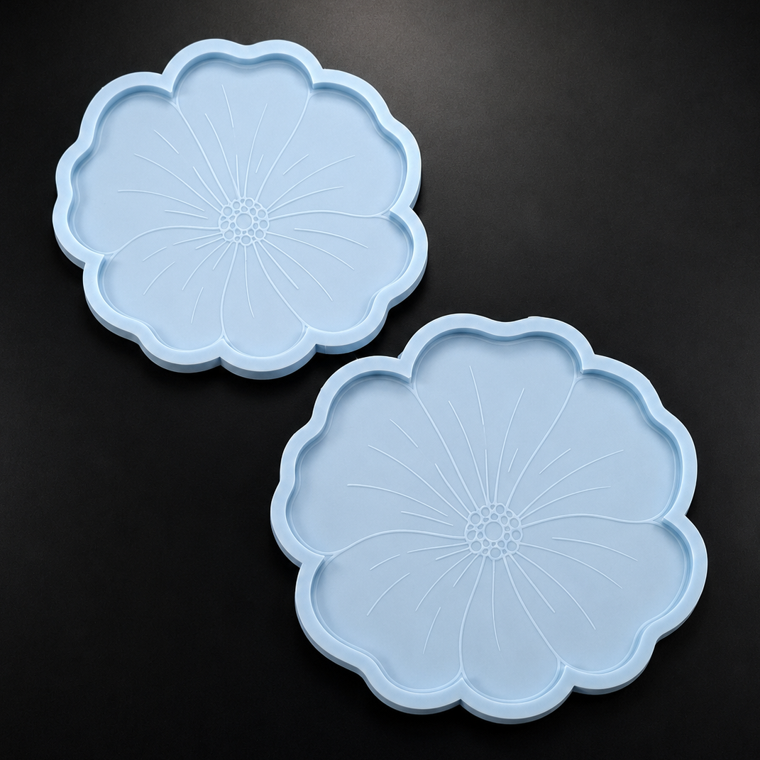 Set of 2 Flower Molds - Lavatera Trays (M+L)