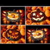 Holographic Halloween Pumpkin keychains - 7 pcs