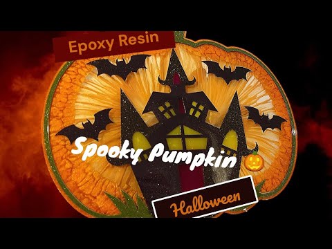 Halloween Pumpkin tray - Spooky House (L)