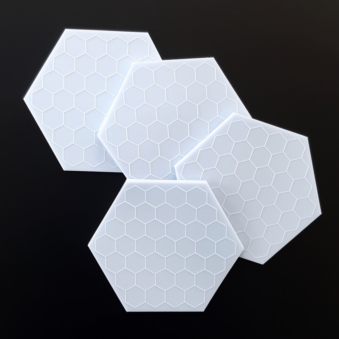 Inlay molds for Hexagon coasters 