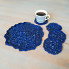 Crushed Ice Geode coasters with raised edge