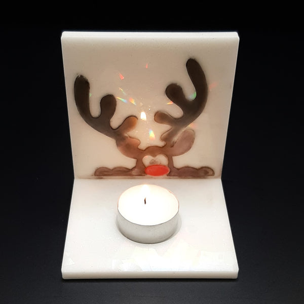 Tealight Candle holder - Druzy Crystal Square