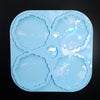 Set of 2 molds -  Holographic Magical coasters with matching holder