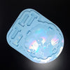 Set of 2 molds -  Holographic Magical coasters with matching holder