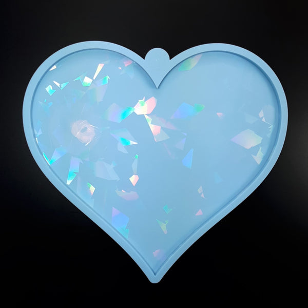 Holographic Heart shaped tray - Large