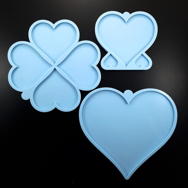 Holder for Heart shaped coasters / Heart shaped tray (S)
