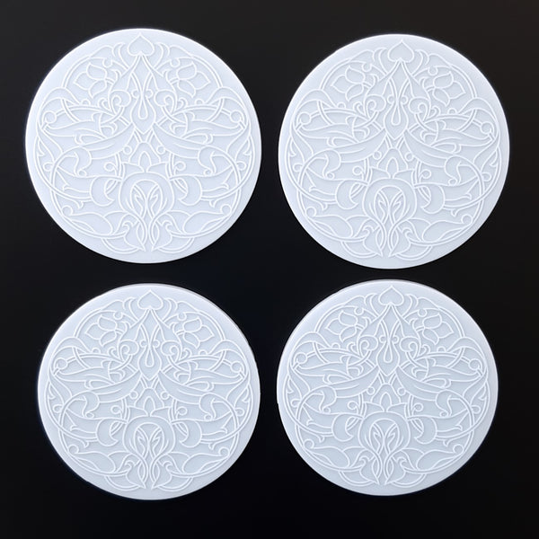 Inlay molds for round coasters #3 - 4x