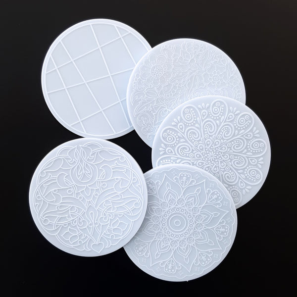 Inlay molds for round coasters #9 - 4x