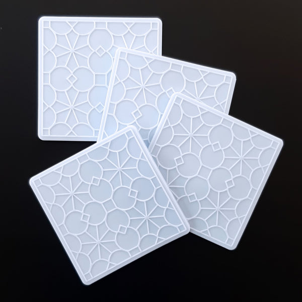 Inlay molds for square coasters #2 - 4x