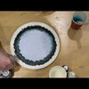 Round Crushed Ice Inlay mold (6"- wavy edge)