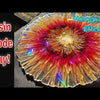 Holographic round Geode tray (L)