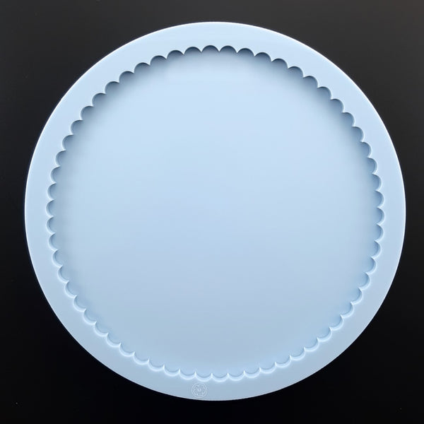 Ribbed edge round Disc mold - 25 cm (10")